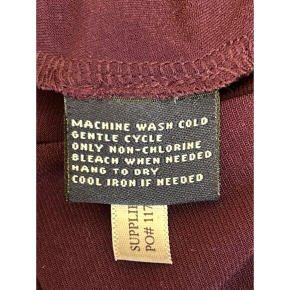 American Living Vintage Y2K Purple Cap Sleeve Midi Baby Doll Dress Size 10 Flowy - Picture 5 of 5